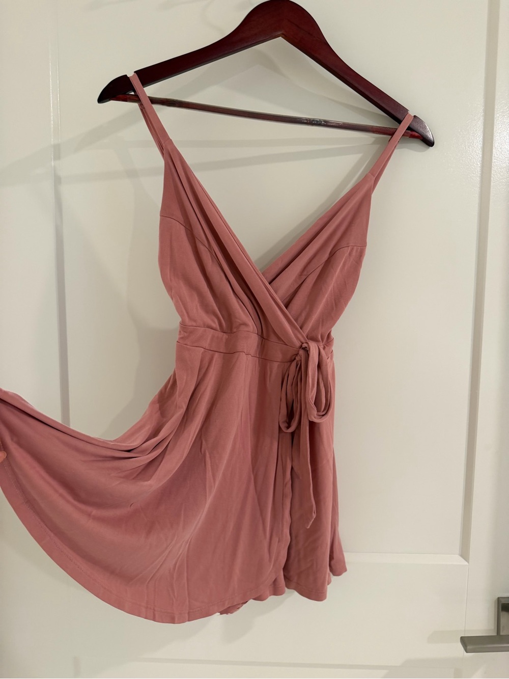 Kimchi Blue - XS Dusty Rose Wrap Mini Romper